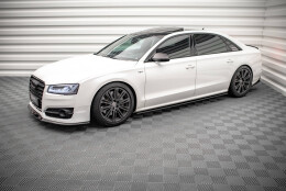 Street+ Spoilerlippe Front Ansatz V.2 passend für Audi S8 D4 FL schwarz Hochglanz