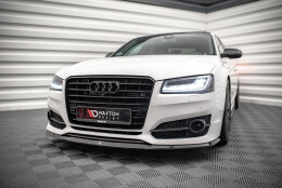 Street+ Spoilerlippe Front Ansatz V.2 passend für Audi S8 D4 FL schwarz Hochglanz