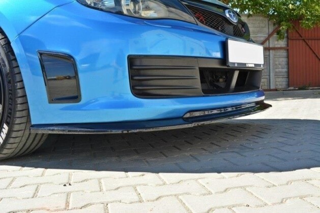 Cup Spoilerlippe Front Ansatz für v.2 Subaru Impreza WRX STI 2009-2011 schwarz Hochglanz