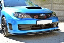 Cup Spoilerlippe Front Ansatz V.2 für Subaru Impreza WRX STI Mk3 schwarz Hochglanz