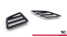 Motor Haube Air Intakes Universal Renault, Ford, Honda, Opel schwarz Hochglanz