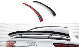 Heck Spoiler Aufsatz Abrisskante für Audi A7 / S7 / A7 S-Line C7 / C7 FL schwarz Hochglanz