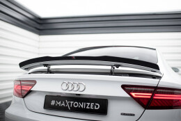 Heck Spoiler Aufsatz Abrisskante passend für Audi A7 / S7 / A7 S-Line C7 / C7 Facelift schwarz Hochglanz