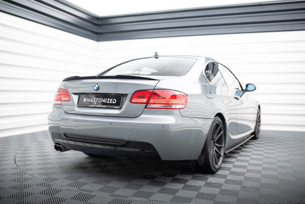 Heck Spoiler Aufsatz Abrisskante passend für BMW 3er M-Paket E92 schwarz Hochglanz