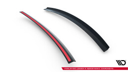 Heck Spoiler Aufsatz Abrisskante passend für Ford Focus RS Mk2 schwarz Hochglanz