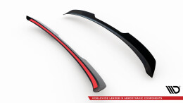 Heck Spoiler Aufsatz Abrisskante passend für Ford Focus ST Mk2 Facelift schwarz Hochglanz