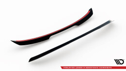 Heck Spoiler Aufsatz Abrisskante passend für Ford Focus ST Mk2 Facelift schwarz Hochglanz