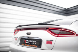 Heck Spoiler Aufsatz Abrisskante passend für Kia Stinger GT / GT-Line / Standard Mk1 schwarz Hochglanz