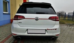Heck Spoiler Aufsatz Abrisskante V.3 für Volkswagen Golf 7 / 7 Facelift R / R-Line / GTI  schwarz Hochglanz