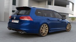 Heck Spoiler Aufsatz Abrisskante passend für VW Golf Variant Mk7 schwarz Hochglanz