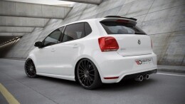 Heck Spoiler Aufsatz Abrisskante passend für VW Polo GTI / R-Line Mk5 schwarz Hochglanz