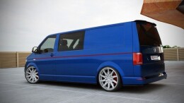 Heck Spoiler Aufsatz Abrisskante passend für VW T6 schwarz Hochglanz