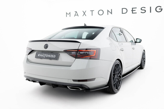 Heckscheiben Spoiler passend für Skoda Superb Liftback Mk3 / Mk3 Facelift schwarz Hochglanz
