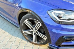 Kotflügel Verlängerung Verbreiterung für VW Golf R / R-Line Mk7 FL schwarz Hochglanz