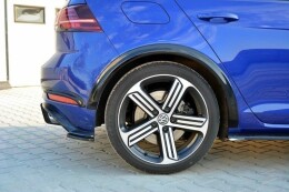 Kotflügel Verlängerung Verbreiterung für VW Golf R / R-Line Mk7 FL schwarz Hochglanz