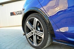 Kotflügelverlängerung VW Golf 7 R / R-Line Facelift schwarz Hochglanz