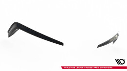 Airintakes Leuchten Rahmen passend für Skoda Superb Liftback / Combi Mk3 schwarz Hochglanz