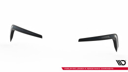 Airintakes Leuchten Rahmen passend für Skoda Superb Liftback / Combi Mk3 schwarz Hochglanz