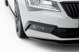 Rahmen passend für Leuchten Skoda Superb Liftback / Combi Mk3 schwarz Hochglanz