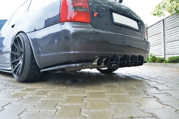 Heck Ansatz Diffusor passend für Heckschürze passend für AUDI S4 B5 Avant