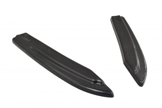 Heck Ansatz Flaps Diffusor passend für Audi S8 D4 FL schwarz Hochglanz