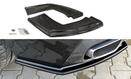 Heck Ansatz Flaps Diffusor passend für BMW X6 F16 M Paket schwarz Hochglanz