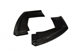 Heck Ansatz Flaps Diffusor passend für BMW X6 F16 M Paket schwarz Hochglanz