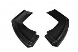 Heck Ansatz Flaps Diffusor passend für BMW X6 F16 M Paket schwarz Hochglanz