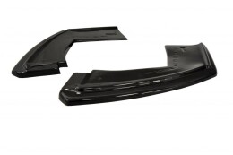 Heck Ansatz Flaps Diffusor passend für BMW X6 F16 M Paket schwarz Hochglanz