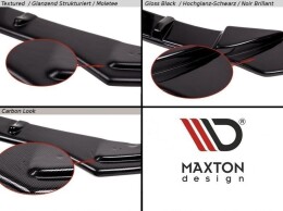 Heck Ansatz Flaps Diffusor passend für CITROEN DS5 FACELIFT, PREFACE Carbon Look