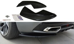 Heck Ansatz Flaps Diffusor für Citroen DS5 schwarz Hochglanz