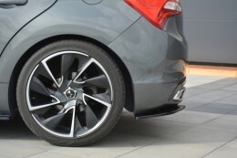 Heck Ansatz Flaps Diffusor passend für CITROEN DS5 schwarz Hochglanz
