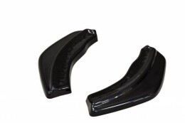 Heck Ansatz Flaps Diffusor passend für Ford Focus RS Mk1 schwarz Hochglanz