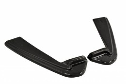 Heck Ansatz Flaps Diffusor passend für Ford Mustang GT Mk6 schwarz Hochglanz