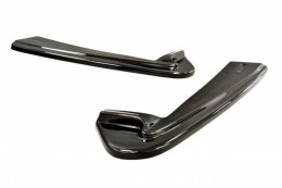 Heck Ansatz Flaps Diffusor passend für Ford Mustang GT Mk6 schwarz Hochglanz