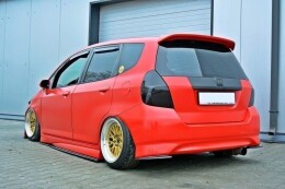 Heck Ansatz Flaps Diffusor passend für HONDA JAZZ MK1 schwarz Hochglanz