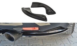 Heck Ansatz Flaps Diffusor passend für INFINITI QX70 schwarz Hochglanz