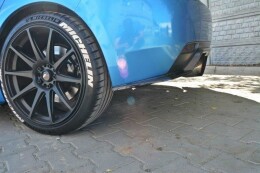 Heck Ansatz Flaps Diffusor für Subaru Impreza WRX STI 2009-2011 schwarz Hochglanz