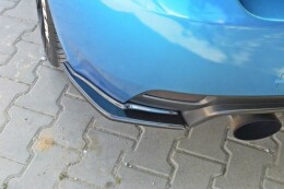 Heck Ansatz Flaps Diffusor für Subaru Impreza WRX STI schwarz Hochglanz