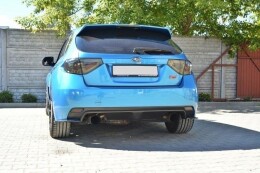 Street+ Heck Ansatz Flaps passend für Subaru Impreza WRX STI schwarz Hochglanz