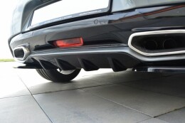 Heck Ansatz Diffusor passend für CITROEN DS5 schwarz Hochglanz