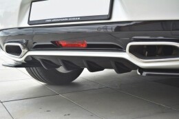 Heck Ansatz Diffusor passend für CITROEN DS5 schwarz Hochglanz