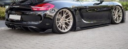 Heck Ansatz Diffusor passend für Porsche Cayman Mk2 981C