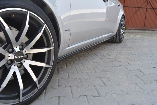 Seitenschweller Ansatz Cup Leisten passend für ALFA ROMEO 159 schwarz Hochglanz