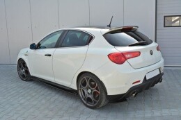 Seitenschweller Ansatz Cup Leisten V.1 passend für Alfa Romeo Giulietta schwarz Hochglanz
