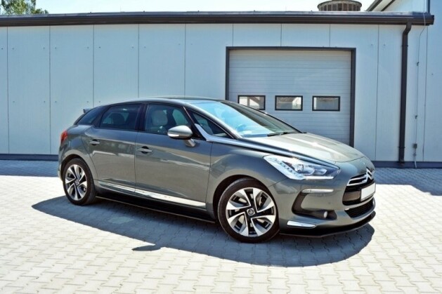 Seitenschweller Ansatz Cup Leisten passend für CITROEN DS5 FACELIFT, PREFACE Carbon Look