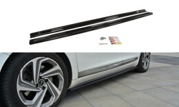 Seitenschweller Ansatz Cup Leisten passend für CITROEN DS5 FACELIFT, PREFACE Carbon Look