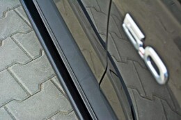 Seitenschweller Ansatz Cup Leisten für Ford Mustang GT Mk6 schwarz Hochglanz