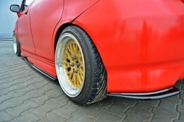 Seitenschweller Ansatz Cup Leisten passend für HONDA JAZZ MK1 schwarz Hochglanz