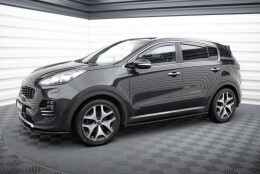 Seitenschweller Ansatz Cup Leisten passend für KIA SPORTAGE mk4 GT-Line schwarz Hochglanz